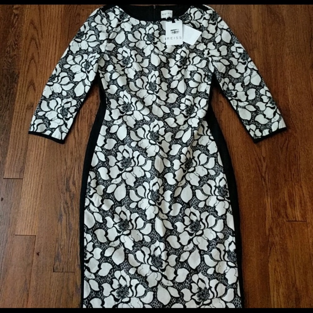 Reid’s Black and White lace dress